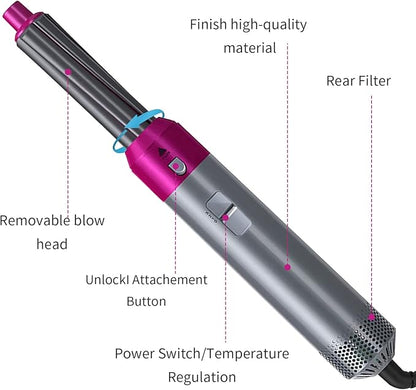 Glowedge™ Hot Hair Brush 5 in 1 – فرشاة الشعر الساخنة 5 في 1