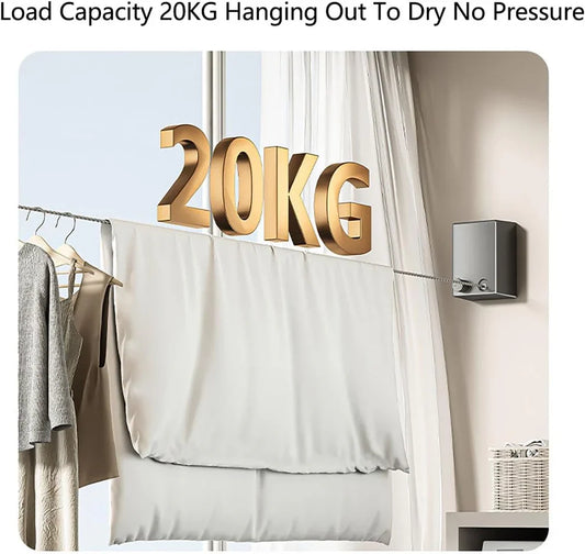 Glowedge™Retractable and Invisible Clothesline – حبل غسيل قابل للسحب وغير مرئي